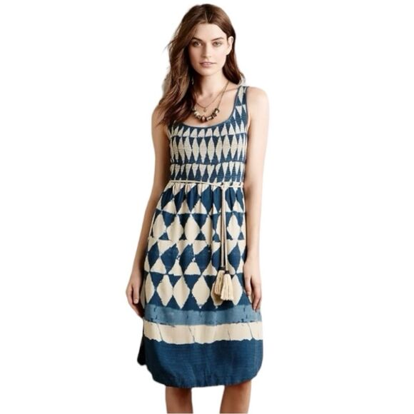 Maeve Castalia Dress Índigo Size 0p - Picture 1 of 7